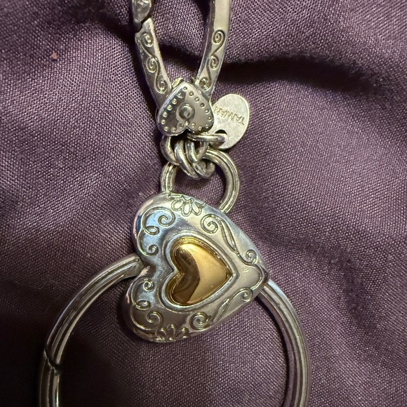 Silver Chain belt with Heart Charm - Picture 3 of 7